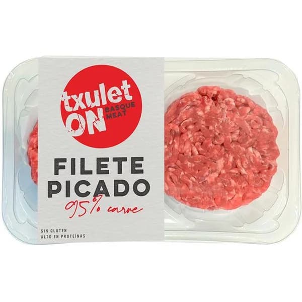 Burger meat de filete picado TXULETON, bandeja 300 g - 0.3 kg - Imagen del producto en Findit