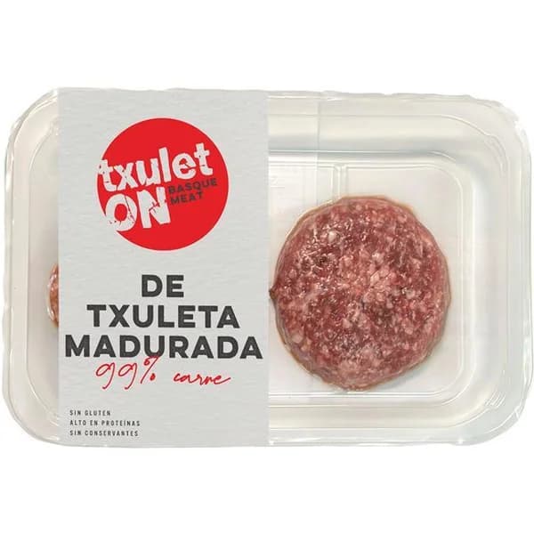 Hamburguesa de chuleta de vaca madurada TXULETON, bandeja 300 g - 0.3 kg - Imagen del producto en Findit