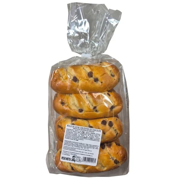 Bollito leche con pepitas de chocolate EUGOBA, paquete 280 g - 0.28 kg - Imagen del producto en Findit