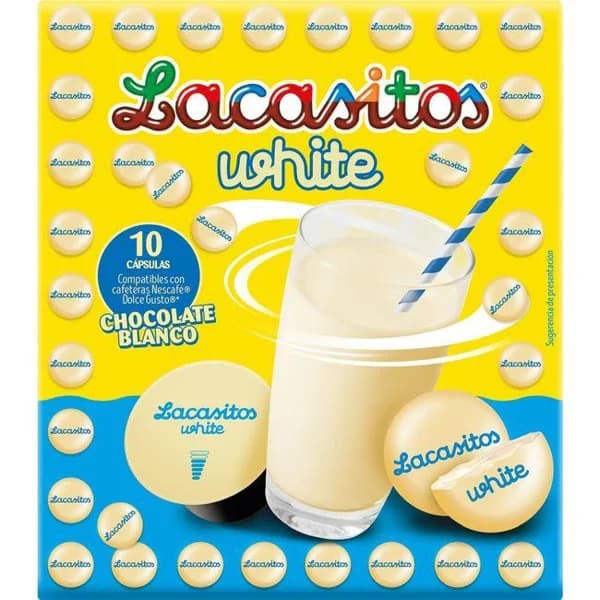 Café Lacasitos white compatible Dolce Gusto BAQUÉ, caja 10 uds - 10 ud - Imagen del producto en Findit