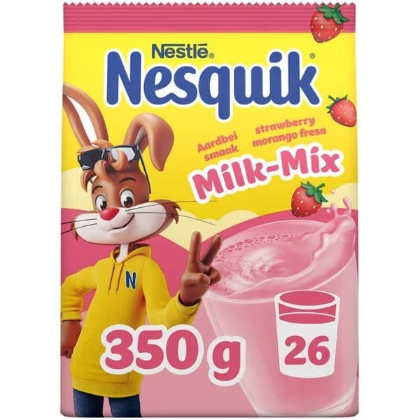 Cacao en polvo de fresa NESQUIK, bolsa 350 g - 1 ud - Imagen del producto en Findit