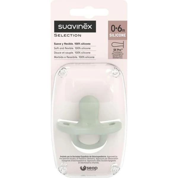 Chupete de silicona SX Pro soft 0-6 Meses SUAVINEX, 1 ud - 1 ud - Imagen del producto en Findit