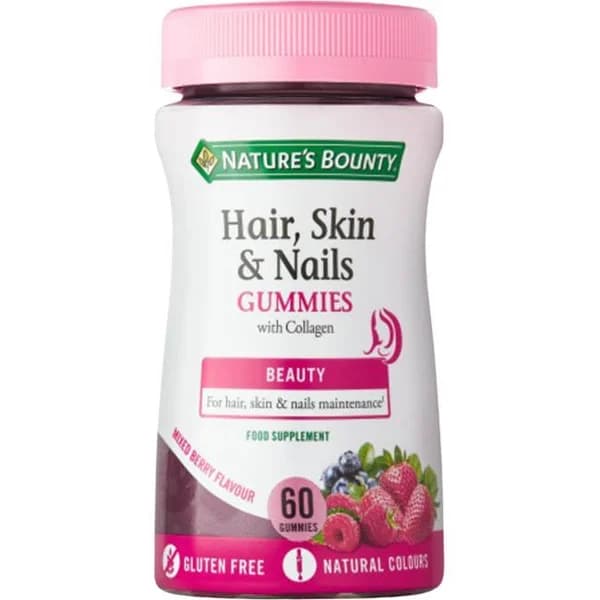 Gominolas para pelo, piel y uñas NATURE'S BOUNTY, bote 60 uds - 60 ud - Imagen del producto en Findit