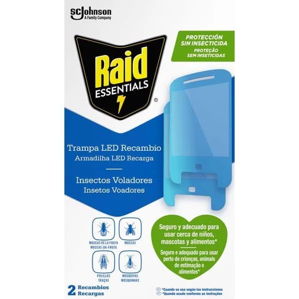 Trampa led RAID, aparato+recambio - 1 ud - Imagen del producto en Findit
