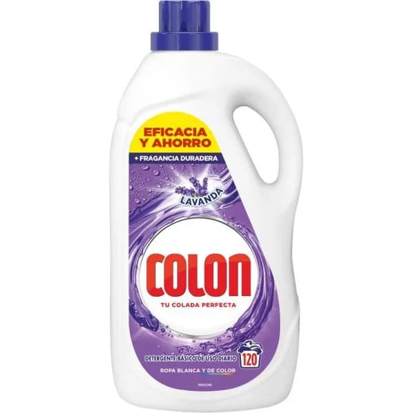 Detergente en gel lavanda COLON, garrafa 120 dosis - 120 ud - Imagen del producto en Findit