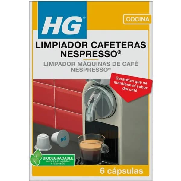 Limpiador cápsulas para cafeteras Nespresso HG, caja 6 uds - 6 ud - Imagen del producto en Findit