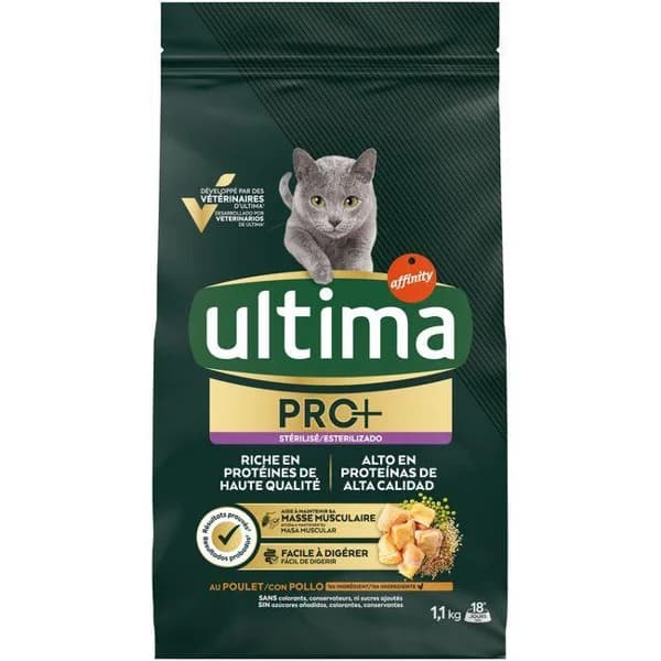 Alimento de pollo para gatos esterilizados ULTIMA, bolsa 1,1 kg - 1.1 kg - Imagen del producto en Findit