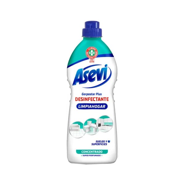 ASEVI Limpia hogar desinfectante concentrado para una limpieza y desinfección de todas las superficies y suelos del hogar 1100 ml. - 1.1 l - Imagen del producto en Findit