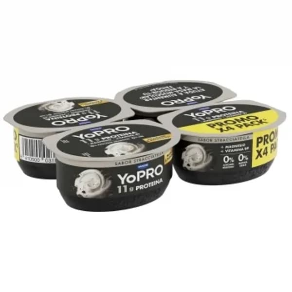 Leche fermentada desnatada con virutas con cacao YoPro Danone pack de 4 unidades de 120 g. - 0.48 kg - Imagen del producto en Findit