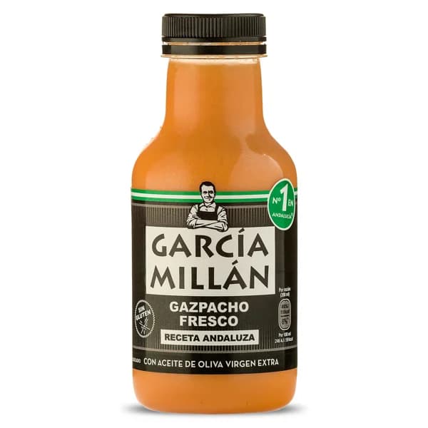 Gazpacho fresco con aceite de oliva García Millán botella 330 ml - 0.33 l - Imagen del producto en Findit