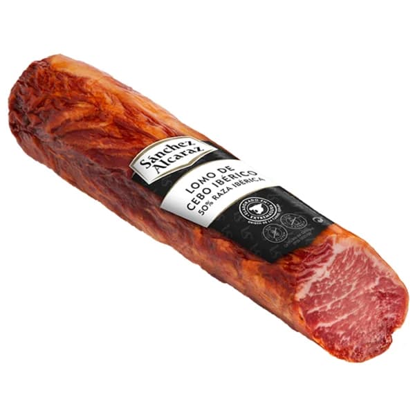 SÁNCHEZ ALCARAZ Lomo de cebo ibérico (50% raza ibérica) SÁNCHEZ ALCARAZ 450 g. - 0.45 kg - Imagen del producto en Findit