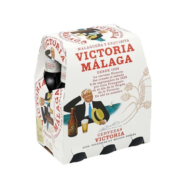 VICTORIA Cervezas rubias de origen Málaga pack 6 botellas x 25 cl. - 1.5 l - Imagen del producto en Findit