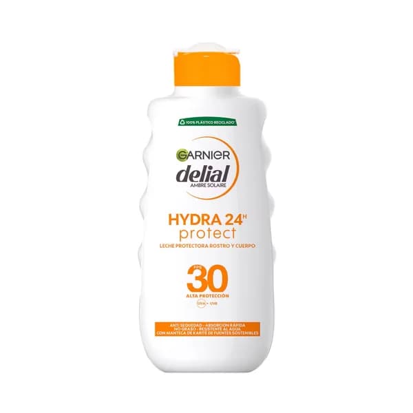 DELIAL Hydra 24h protect Leche protectora solar (cara y cuerpo) con FPS 30 (alto) 175 ml. - 0.18 l - Imagen del producto en Findit