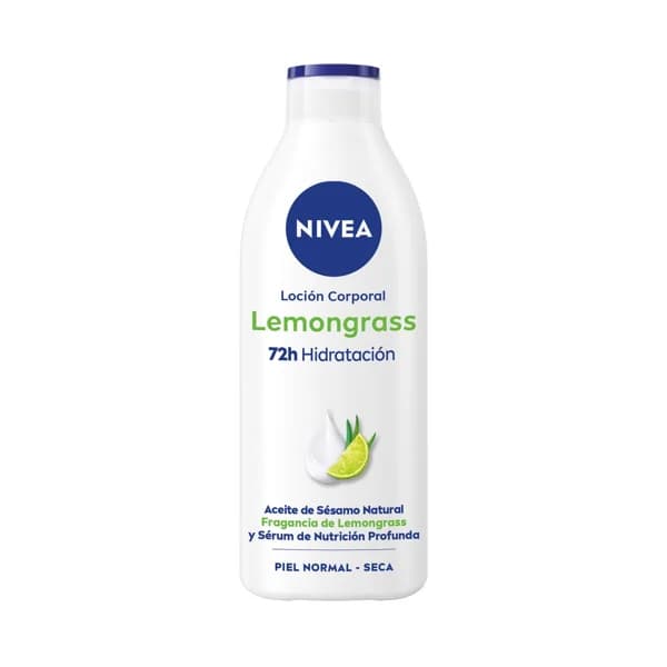 NIVEA Loción corporal (body milk) hidratante con aroma a lemongrass, para pieles normales a secas 400 ml. - 0.4 l - Imagen del producto en Findit