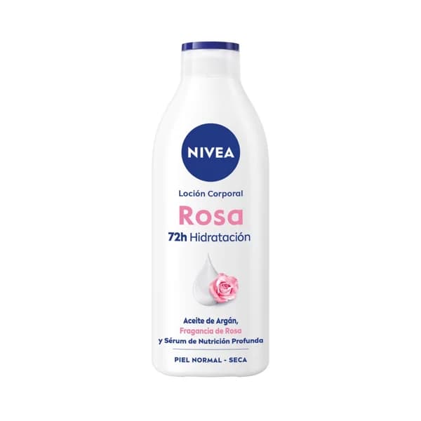NIVEA Loción corporal (body milk) hidratante con aroma a rosa, pieles normales a secas 400 ml. - 0.4 l - Imagen del producto en Findit