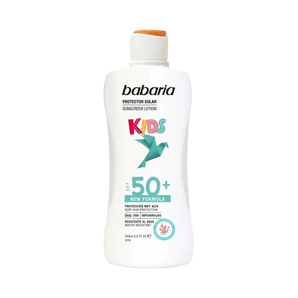 BABARIA Kids Protector (leche) solar infantil resistente al agua y con FPS 50+ (muy alto) 200 ml. - 0.2 l - Imagen del producto en Findit