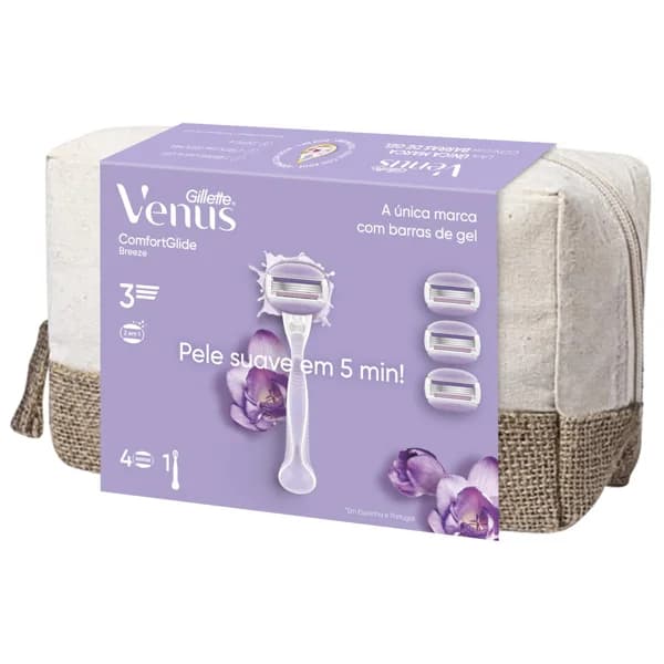 VENUS Comfortglide breeze de Gillette Neceser con maquinilla depilación femenina + 4 recambios. - 1 ud - Imagen del producto en Findit
