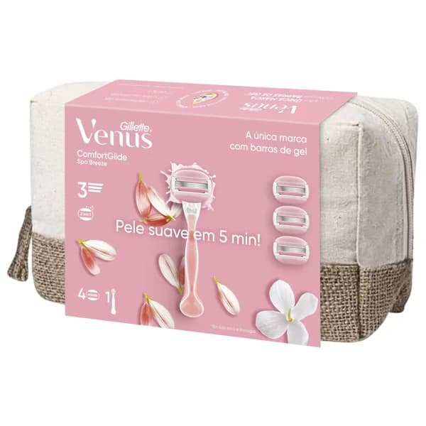 VENUS Comfortglide spa breeze de Gillette Neceser con maquinilla depilación femenina + 4 recambios. - 1 ud - Imagen del producto en Findit