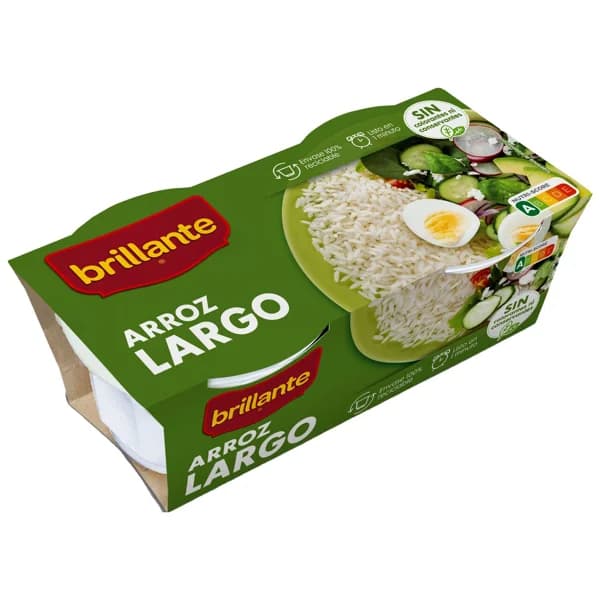 BRILLANTE Arroz largo 2 uds. x 125 g - 0.25 kg - Imagen del producto en Findit