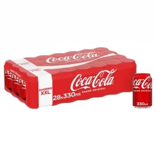 Coca-Cola pack de 28n latas de 33 cl. - 9.23 l - Imagen del producto en Findit