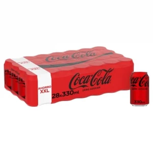 Coca Cola zero pack 28 latas 33 cl. - 9.22 l - Imagen del producto en Findit
