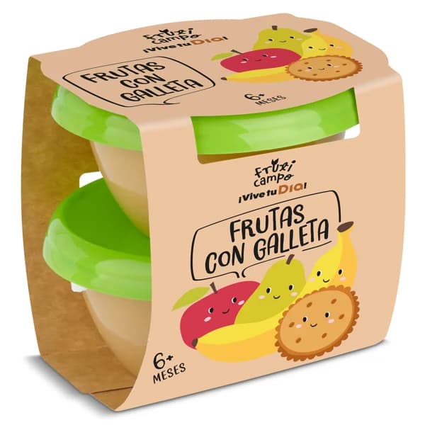 Puré de frutas con galleta Fruticampo de Dia pack 2 x 130 g - 0.26 kg - Imagen del producto en Findit