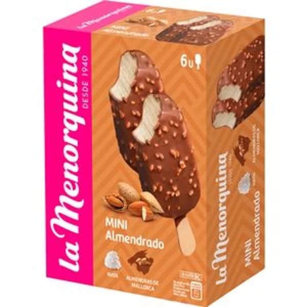 Helado mini almendrado 6 unidades - 0.36 l - Imagen del producto en Findit