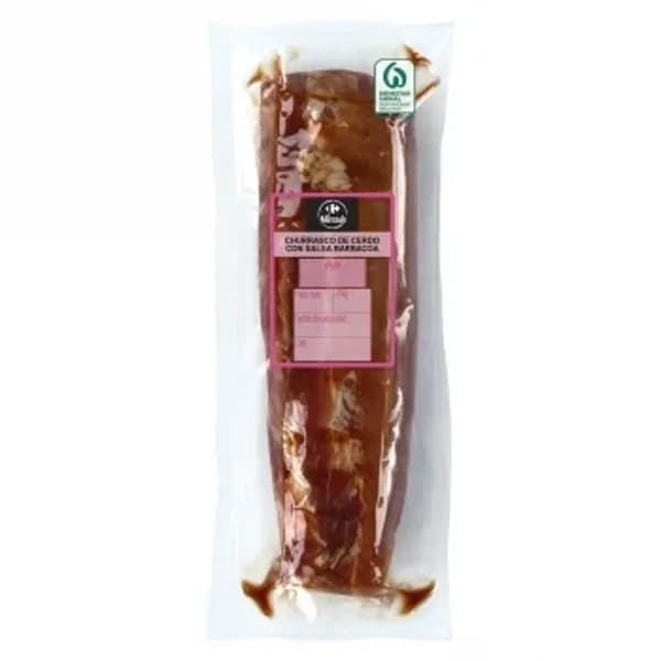 Costilla de churrasco adobado con salsa barbacoa Carrefour El Mercado 450 g aprox - 0.45 kg - Imagen del producto en Findit