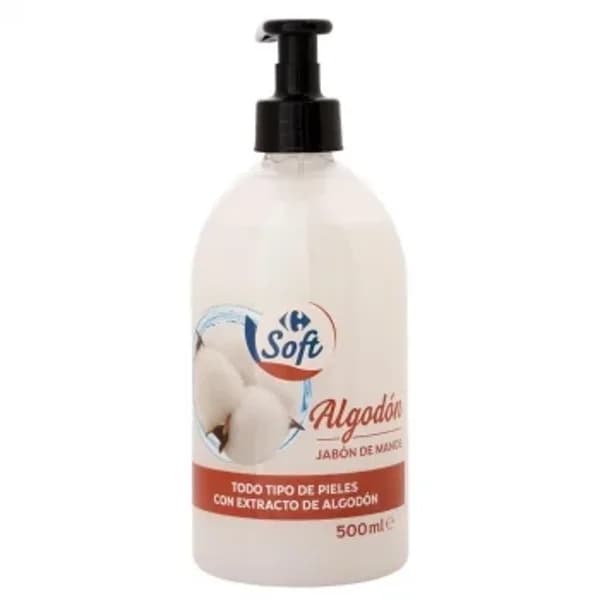 jabon de manos algodón Soft Carrefour 500 ml. - 0.49 l - Imagen del producto en Findit