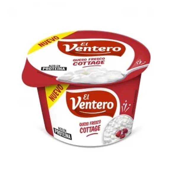 Queso fresco cottage El Ventero 180 g. - 0.18 kg - Imagen del producto en Findit
