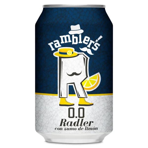 Cerveza radler con zumo de limón 0,0% Ramblers de Dia lata 33 cl - 0.33 l - Imagen del producto en Findit