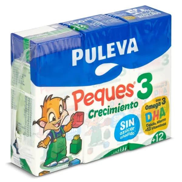 Bebida láctea peques3 de crecimiento Puleva brik 3 x 200 ml - 0.6 l - Imagen del producto en Findit