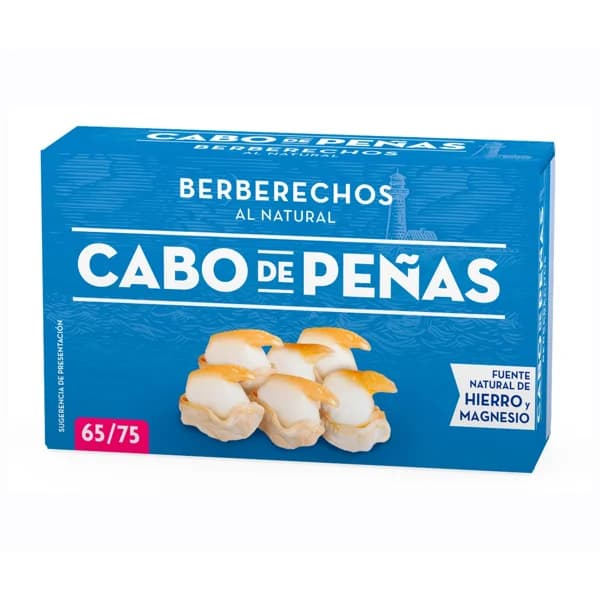 CABO DE PEÑAS Berberechos al natural 63 g. - 0.06 kg - Imagen del producto en Findit