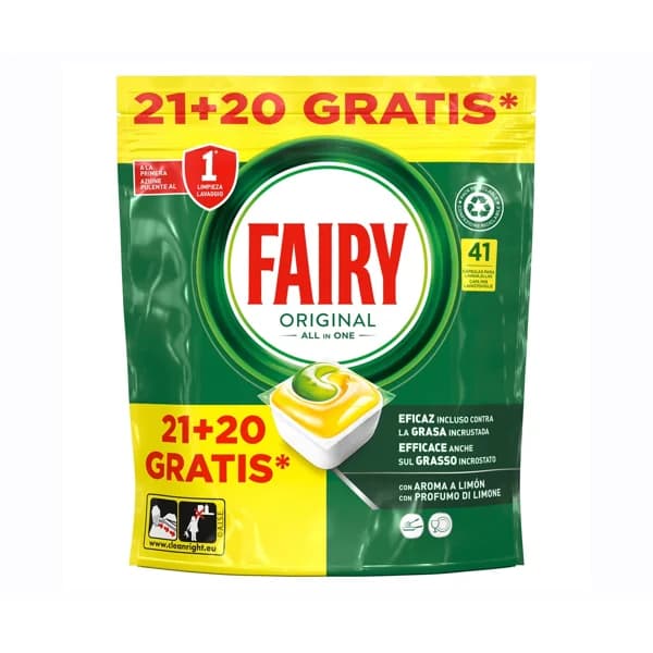 FAIRY Lavado a máquina original 21 + 20 ds 554 gr. - 0.55 kg - Imagen del producto en Findit