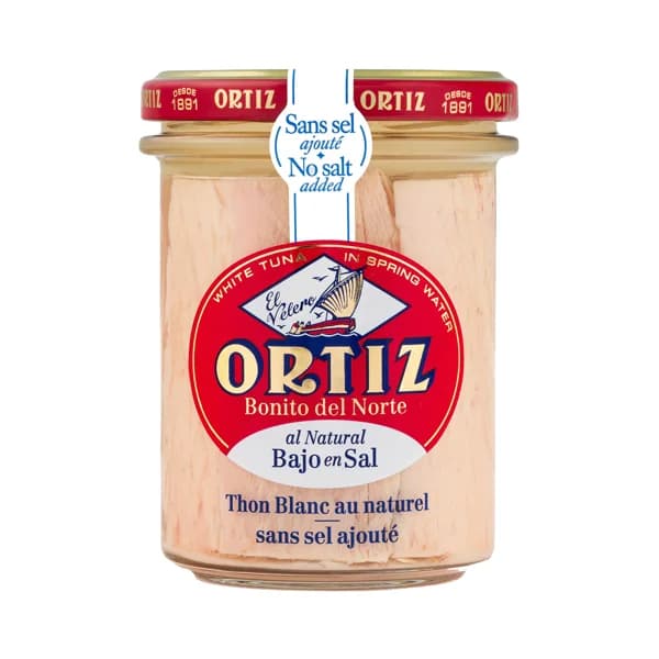 ORTIZ Bonito del norte al natural con contenido reducido en sal 150 g. - 0.15 kg - Imagen del producto en Findit