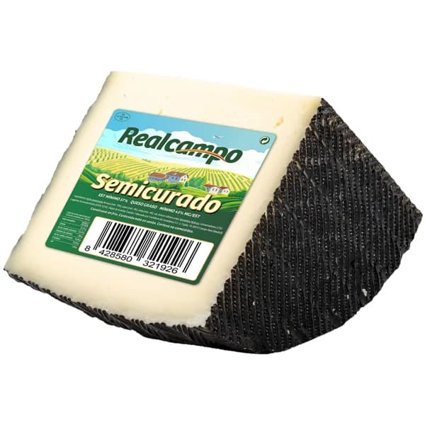 REALCAMPO Queso mezcla semicurado REALCAMPO cuña 400 gr. - 0.4 kg - Imagen del producto en Findit