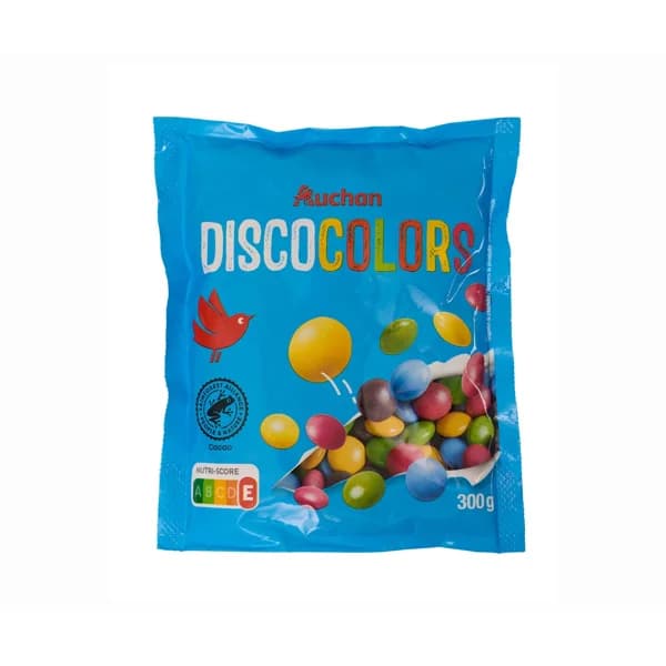 PRODUCTO ALCAMPO Grajeas de colores rellenas de chocolate con leche 300 g. - 0.3 kg - Imagen del producto en Findit