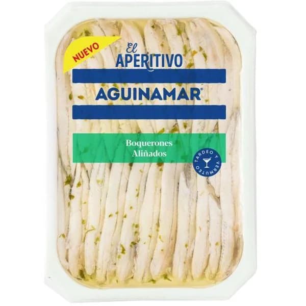 Boquerón aliñado AGUINAMAR, bandeja 70 g - 0.07 kg - Imagen del producto en Findit