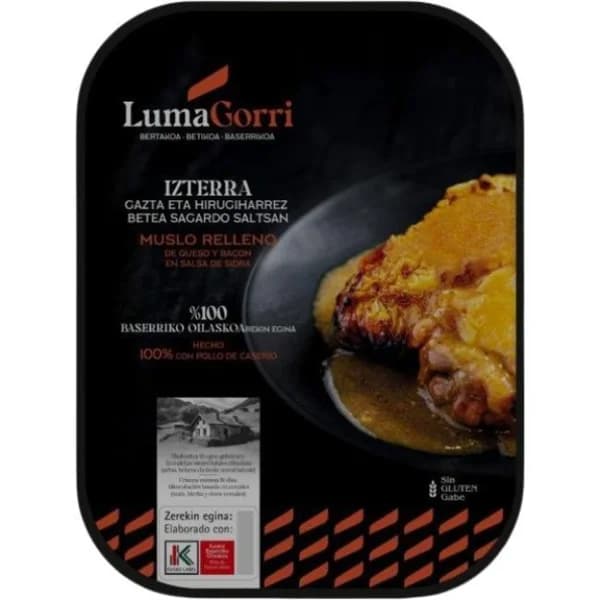 Muslo relleno LUMAGORRI, bandeja 300 g - 0.3 kg - Imagen del producto en Findit
