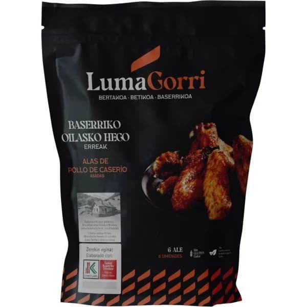 Alas asadas LUMAGORRI, al peso, compra mínima 300 g - 0.3 kg - Imagen del producto en Findit