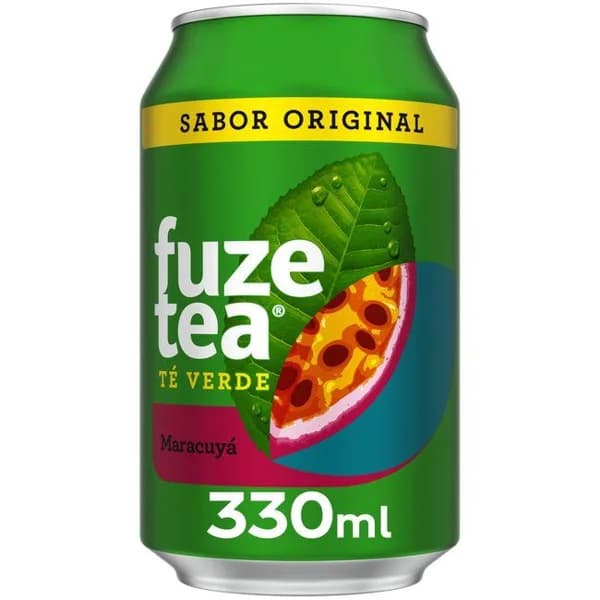 Refresco de té verde con maracuyá FUZE TEA, lata 33 cl - 0.33 l - Imagen del producto en Findit