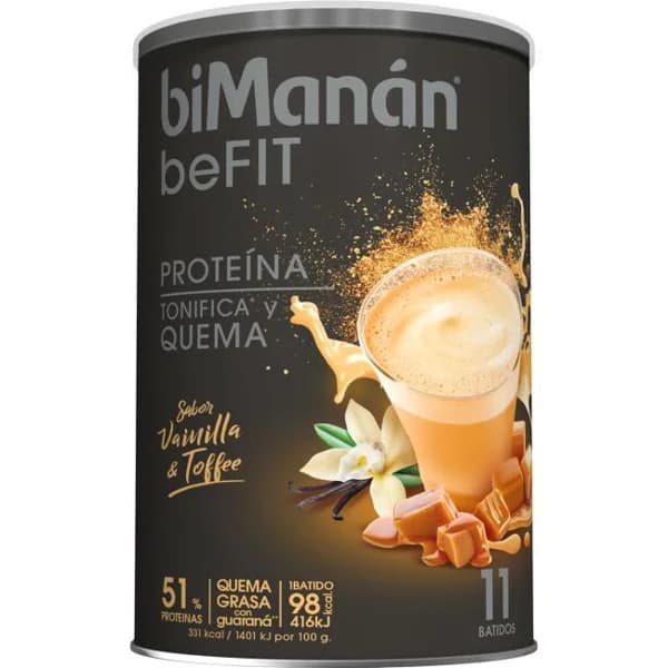 Batido de proteína sabor vainilla BIMANAN FIT, lata 330 g - 0.33 kg - Imagen del producto en Findit