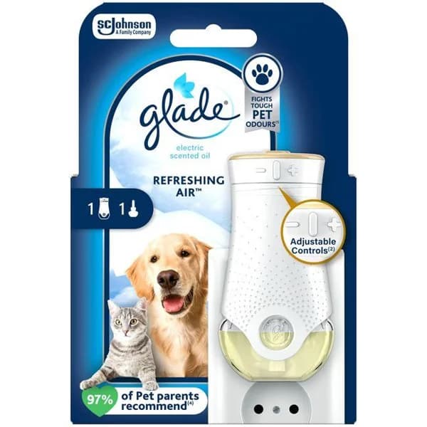 Ambientador eléctrico mascota GLADE, aparato+recambio - 1 ud - Imagen del producto en Findit