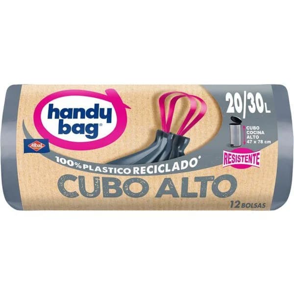 Bolsa de basura cubo alto 30 l HANDY BAG, paquete 12 uds - 12 ud - Imagen del producto en Findit