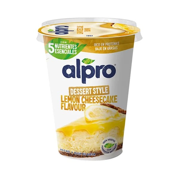 ALPRO Especialidad de soja sabor a cheesecake de limón 400 g. - 0.4 kg - Imagen del producto en Findit