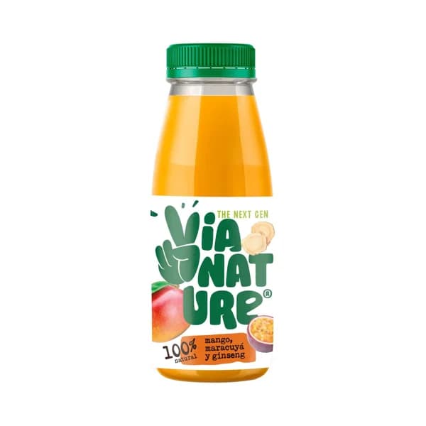 VIA NATURE Zumo de mango. maracuya y ginseng 250 ml - 0.25 l - Imagen del producto en Findit