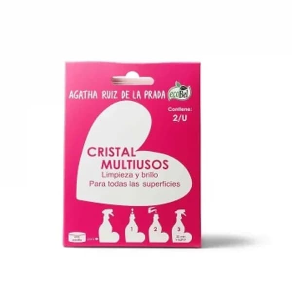 Multiusos cristal ecológico Ecobel Agatha Ruiz de la Prada 2 ud. - 2.01 ud - Imagen del producto en Findit