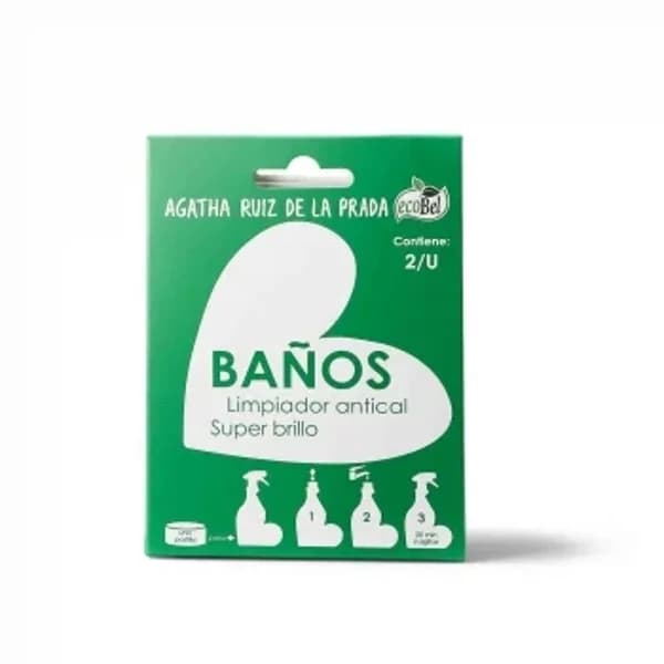 Limpiador antical super brillo ecológico Ecobel Agatha Ruiz de la Prada 2 ud. - 2.01 ud - Imagen del producto en Findit