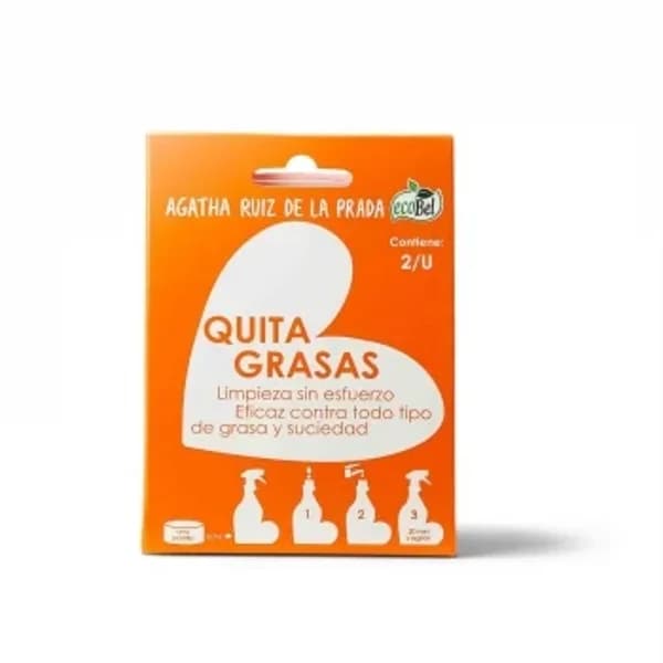 Quitagrasas ecológico Ecobel Agatha Ruiz de la Prada 2 ud. - 2 ud - Imagen del producto en Findit
