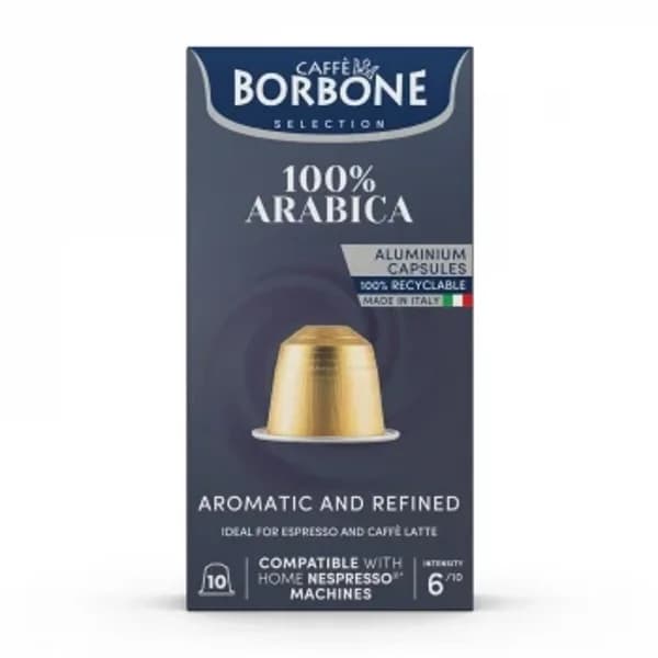 Café cápsulas 100% arábica Borbone compatible con Nespresso 10 ud. - 10.11 ud - Imagen del producto en Findit